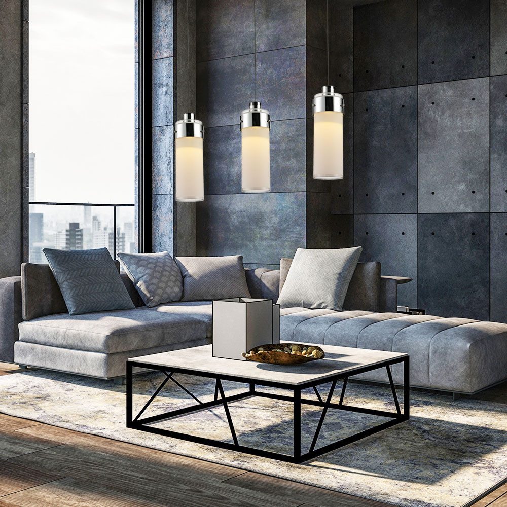 Esto LED Pendelleuchte, LED-Leuchtmittel fest verbaut, Warmweiß, Pendelleuchte Hängeleuchte Esszimmerlampe Pendellampe Wohnzimmer