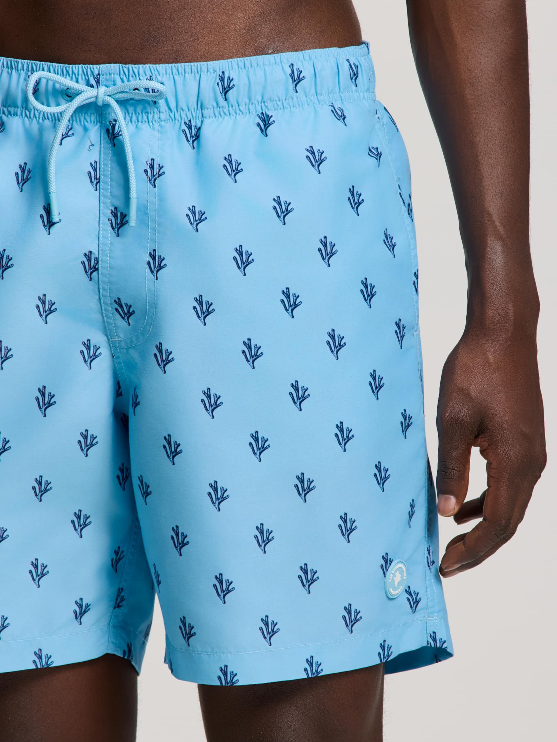 Shiwi Badehose Herren Badeshort 7 inch sketched coral