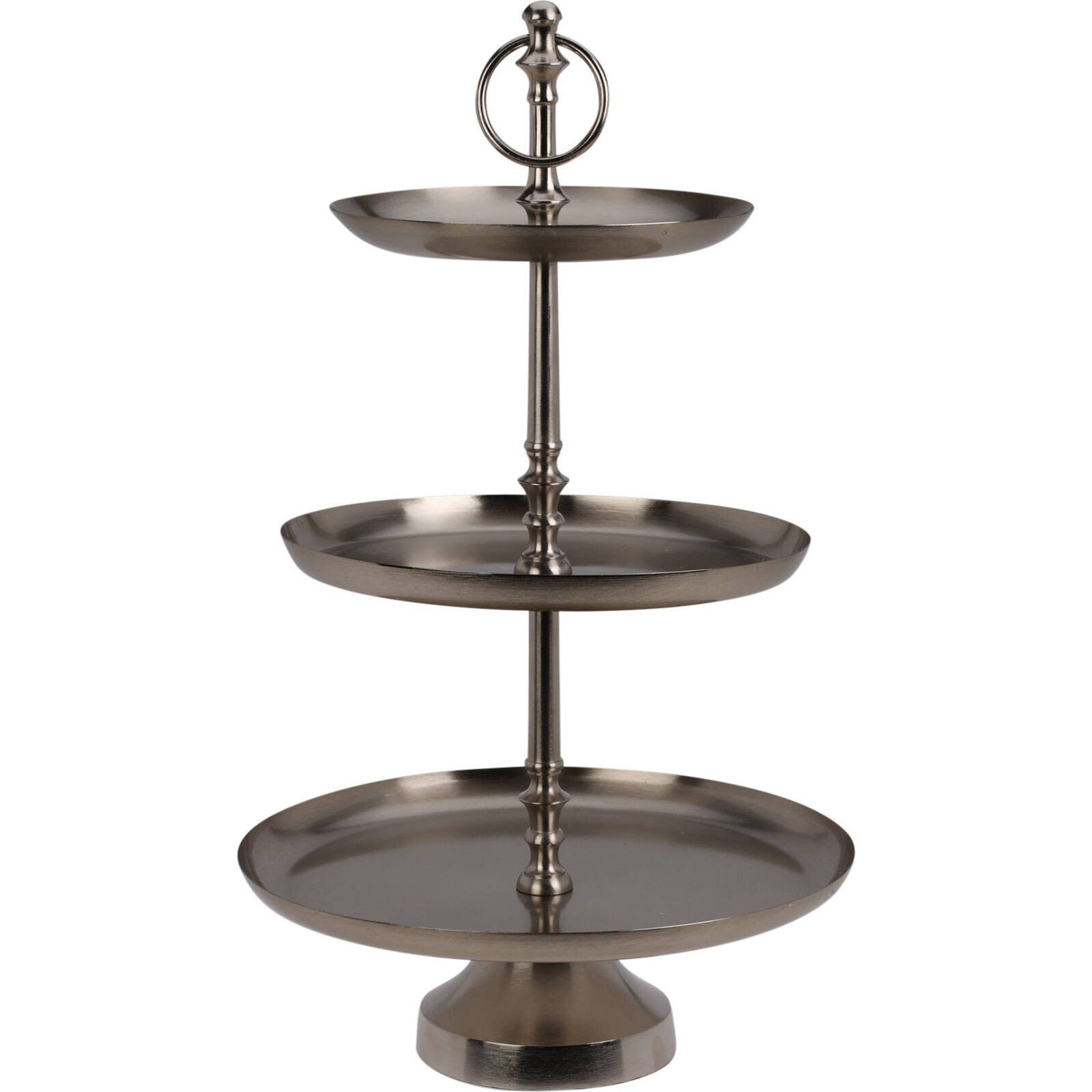 Home & styling collection Etagere Tablett aus Metall 3-stufig, 50 cm, Metall, (Etagere)