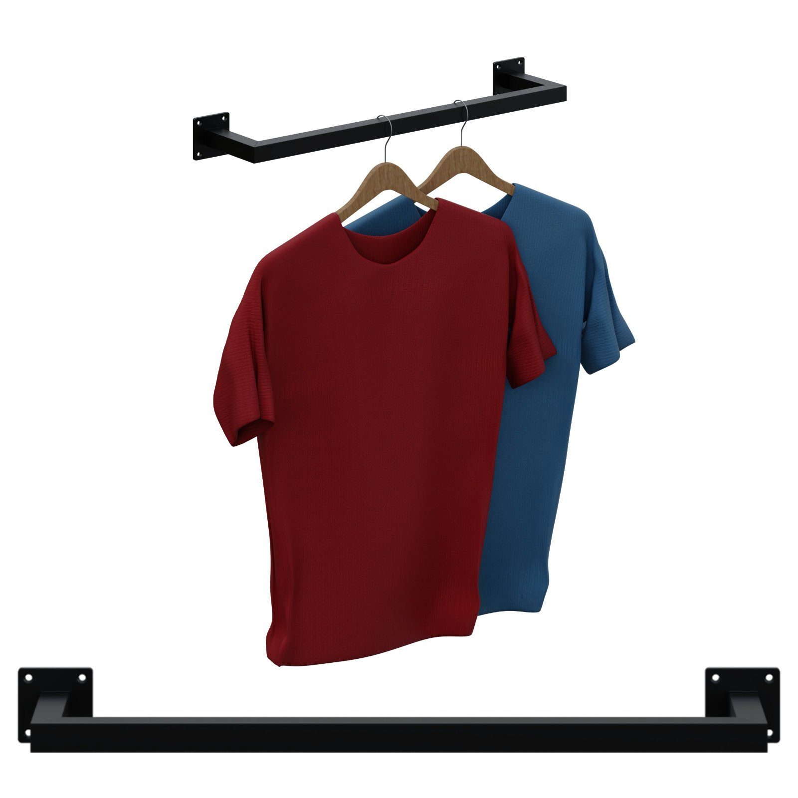 HAGO Kleiderstange Garderobenstange Kleiderstange Garderobe Halter Kleiders günstig online kaufen