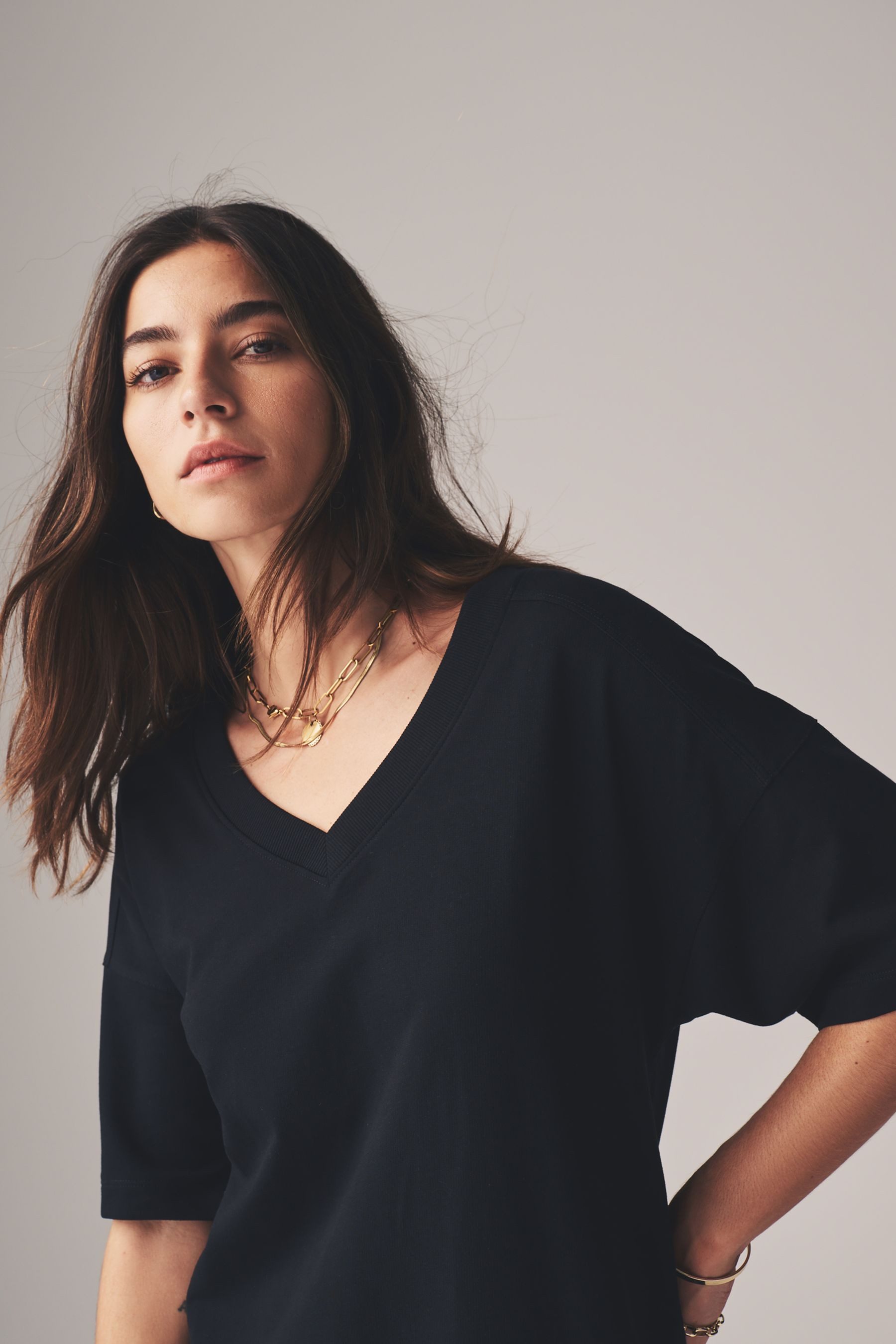 The Set Jerseykleid The Set Loopback-Sweatshirtkleider, 2er-Pack (2-tlg)