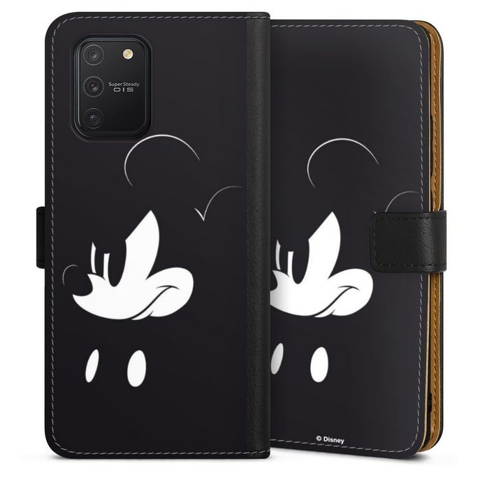 DeinDesign Handyhülle Mickey Mouse Offizielles Lizenzprodukt Disney Mickey Mouse - Mad Samsung Galaxy S10 Lite Hülle Handy Flip Case Wallet Cover