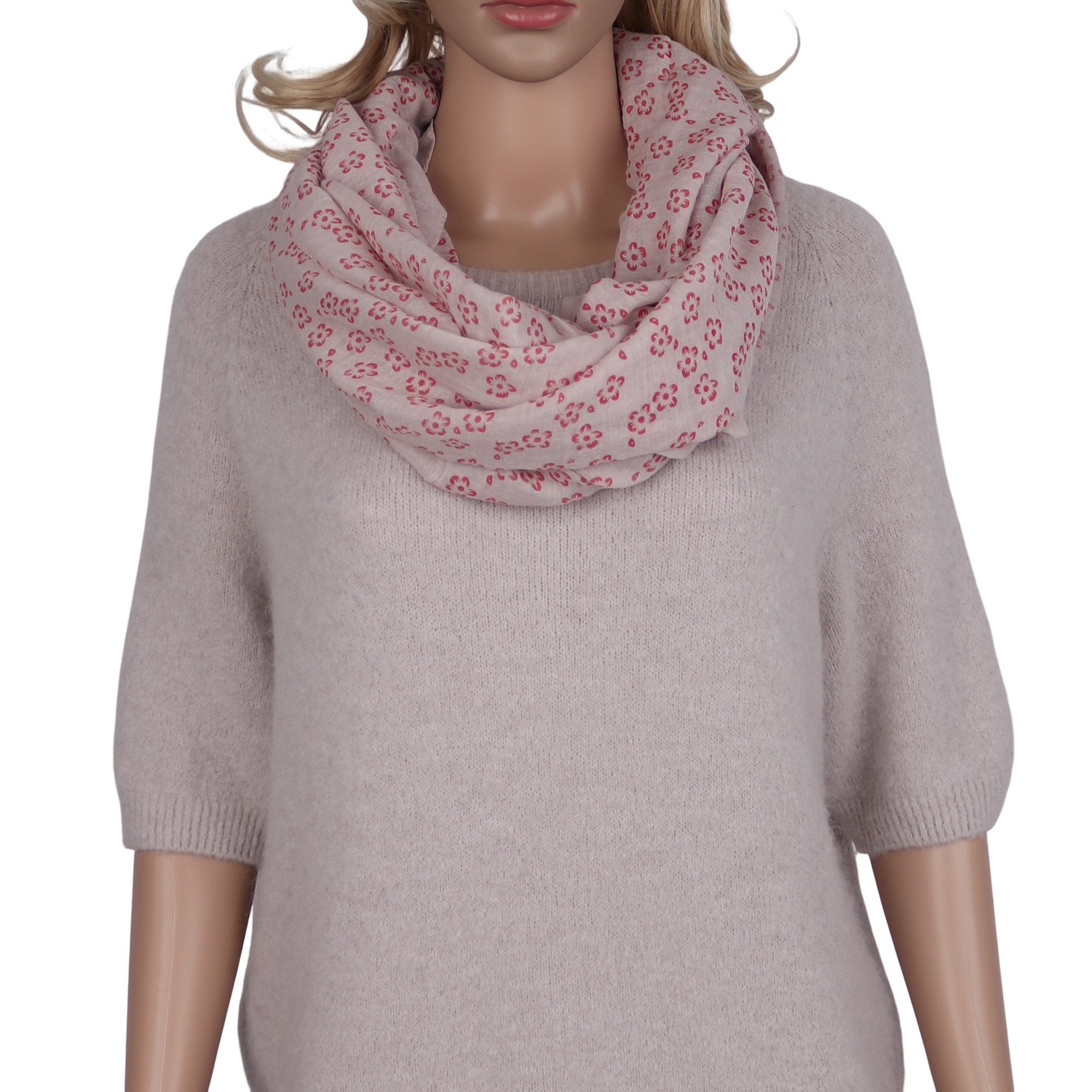 MIRROSI Loop Damen Schal Weich aus 50% Baumwolle 50% Viskose Schlauchschal, günstig online kaufen