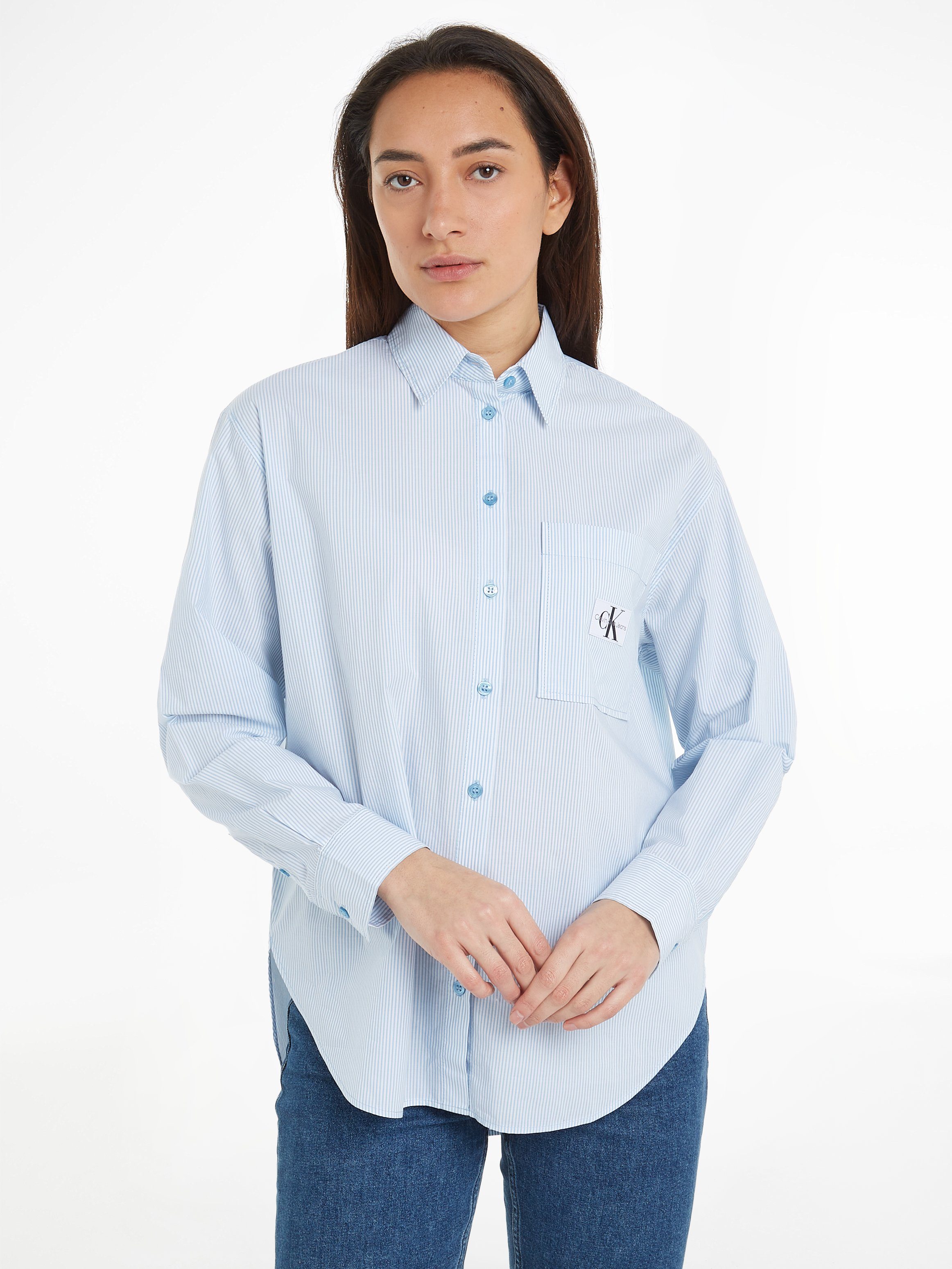 Calvin Klein Jeans Hemdbluse WOVEN LABEL günstig online kaufen