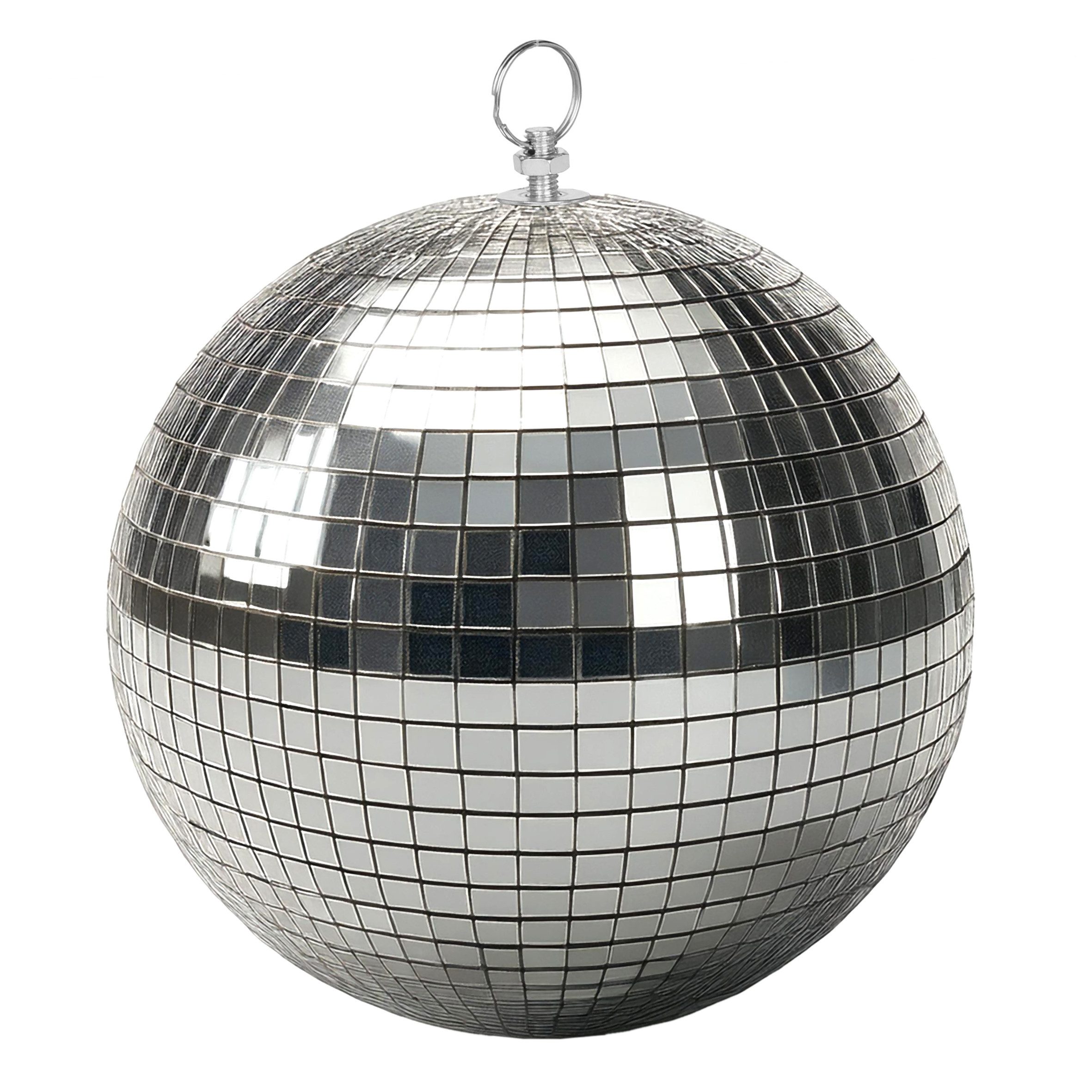 Spetebo Dekokugel Discokugel zum Aufhängen (Artikel, 1 St., 1-tlg), Spiegelkugel mit Echtglas Facetten in Silber