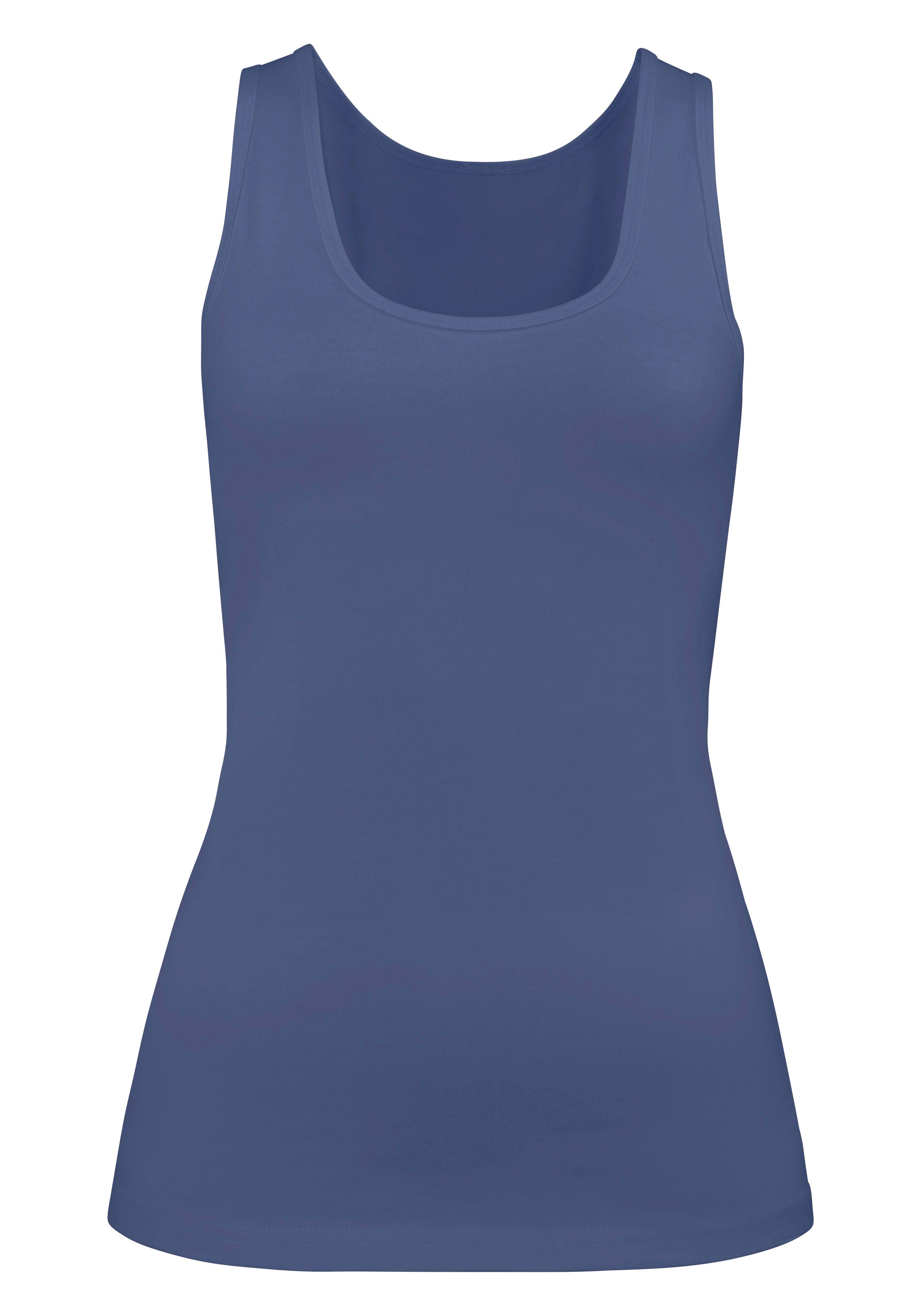 H.I.S Unterhemd (2er-Pack) aus elastischer Baumwoll-Qualität, Tanktop, Unterziehshirt
