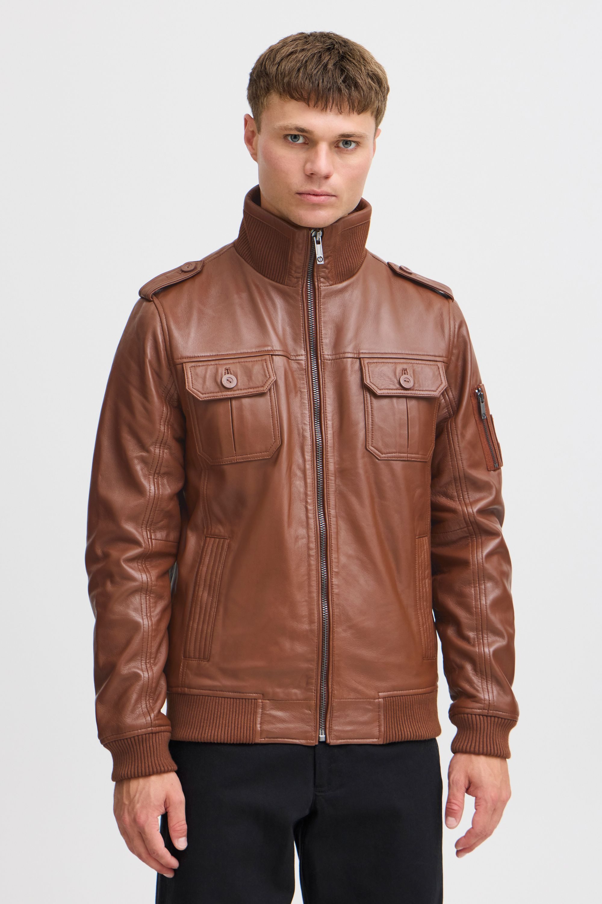 !Solid Lederjacke SDFamash Bikerjacke aus 100% günstig online kaufen