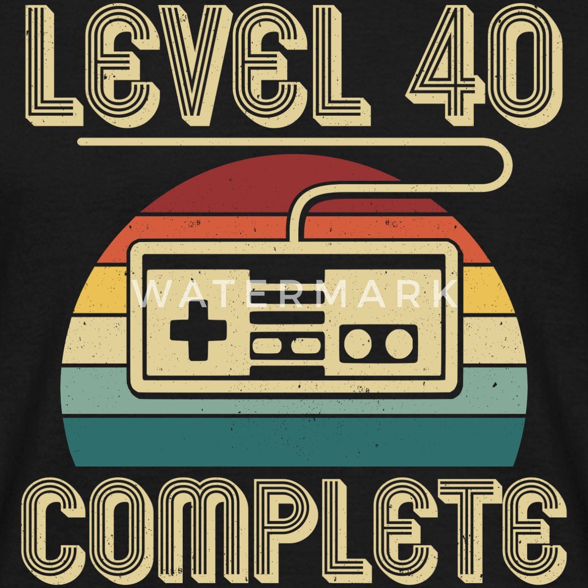 Spreadshirt T-Shirt 40. Geburtstag Level 40 Complete Geburtstagsgeschenk Ga günstig online kaufen