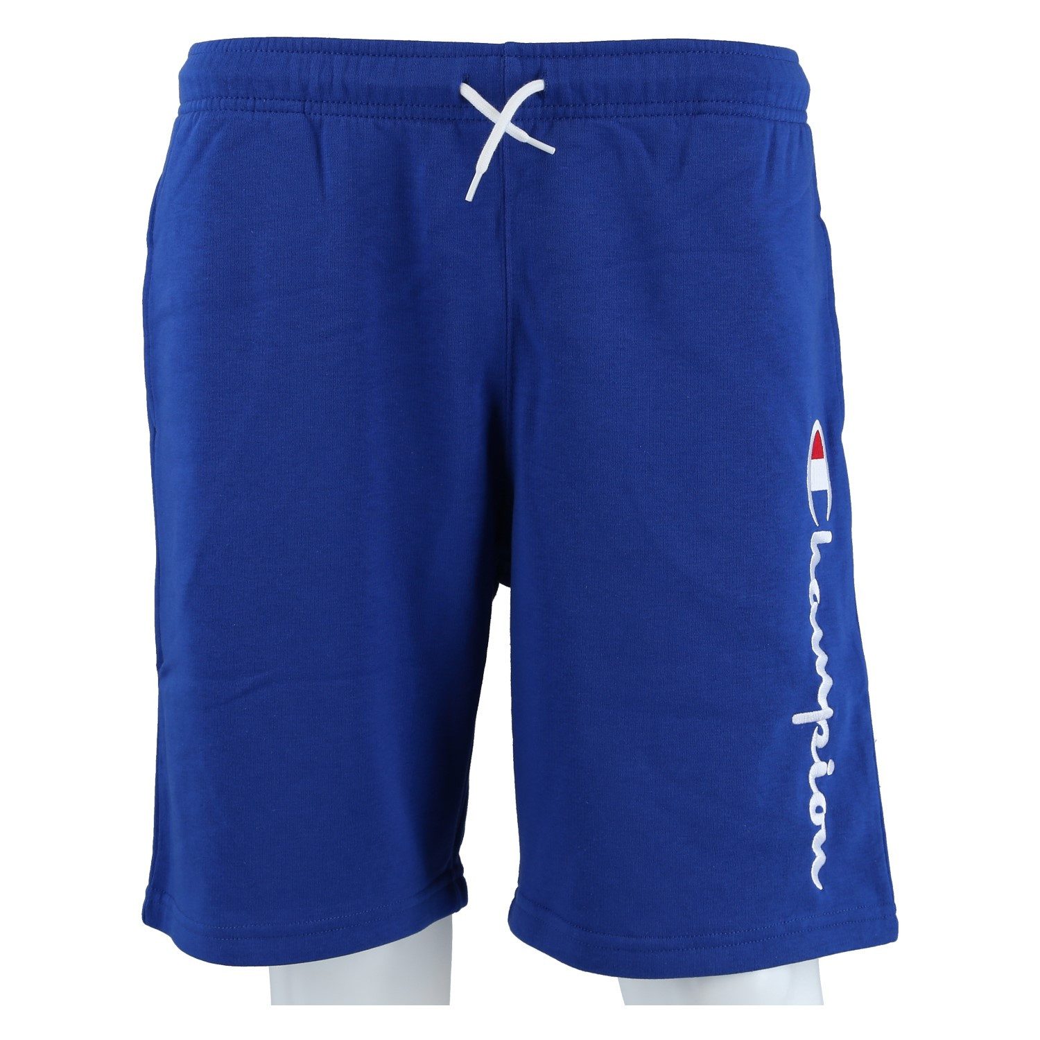 Bermudas Freizeithose (Baumwolle) mit Logo-Schriftzug kurz royalblau Jungen