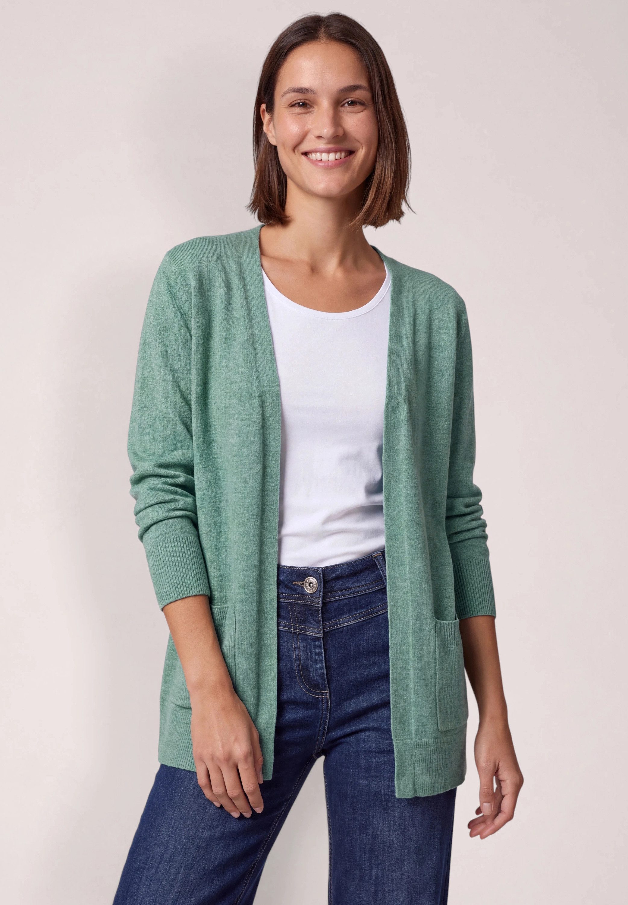 CECIL Cardigan aus softem Materialmix