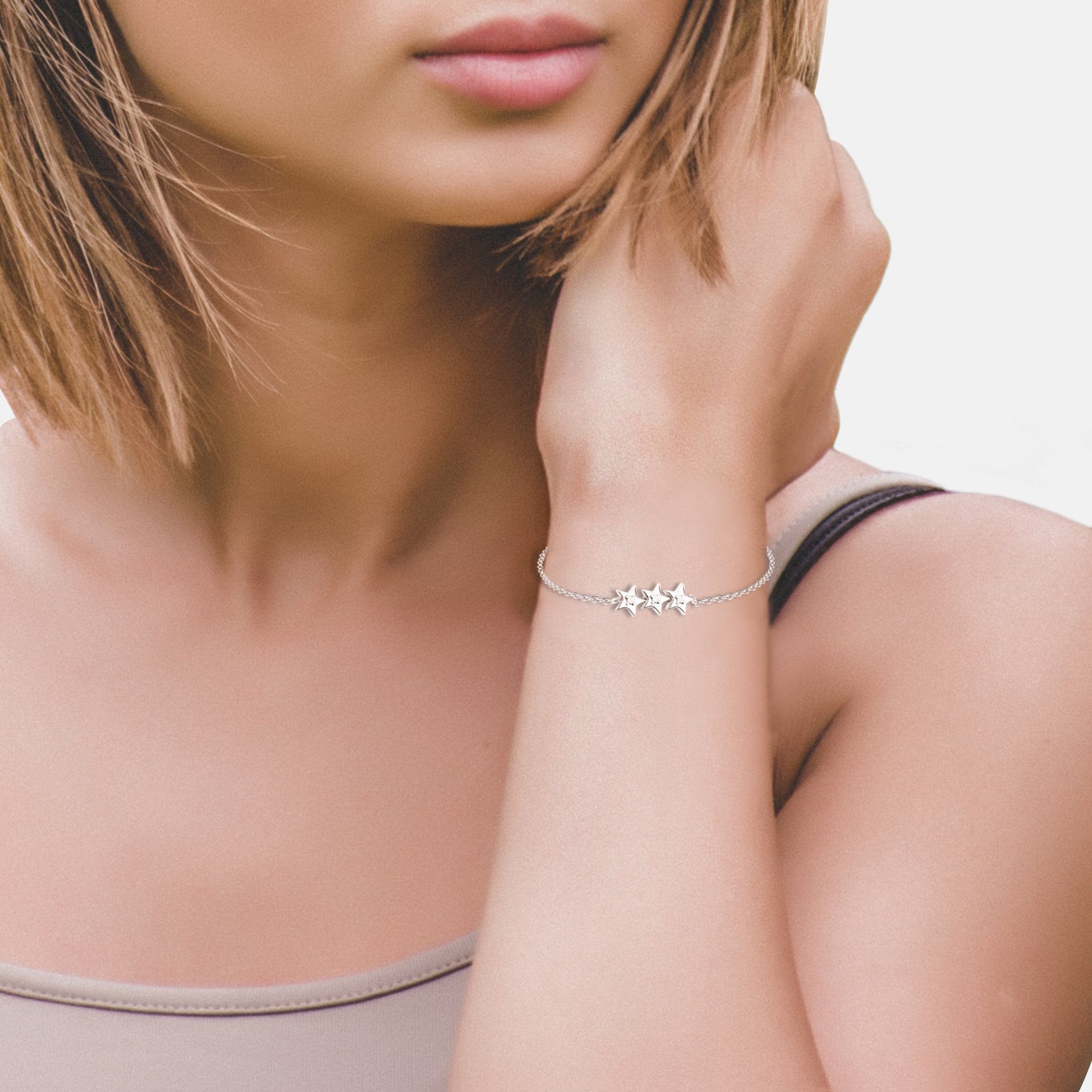 Sofia Milani Armband Stern (Armband), 925 Silber Damen Schmuck - B0263