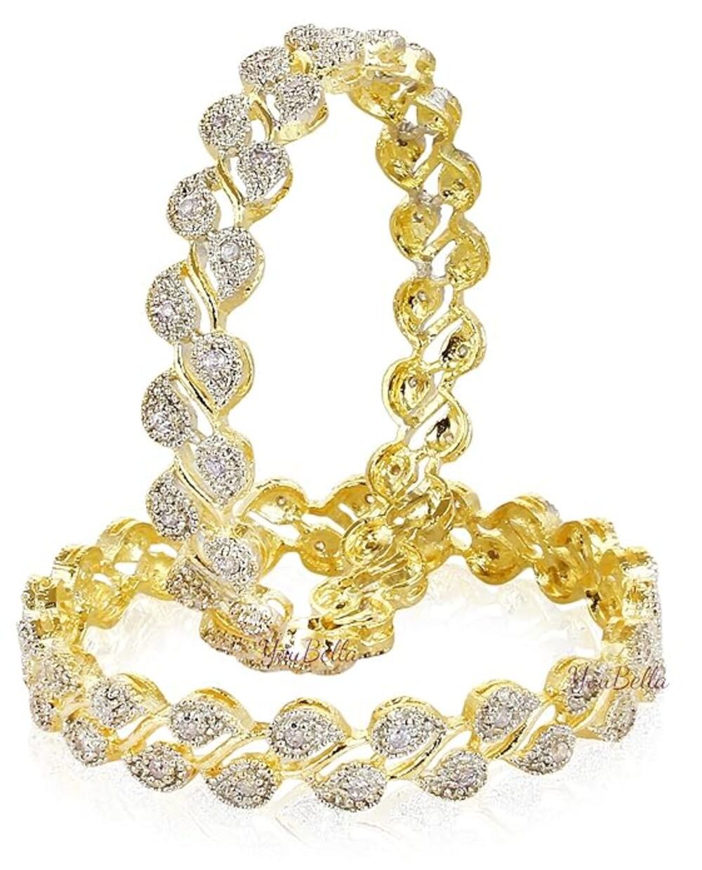 YouBella Armreif Set Gold Plated Armreifenset günstig online kaufen