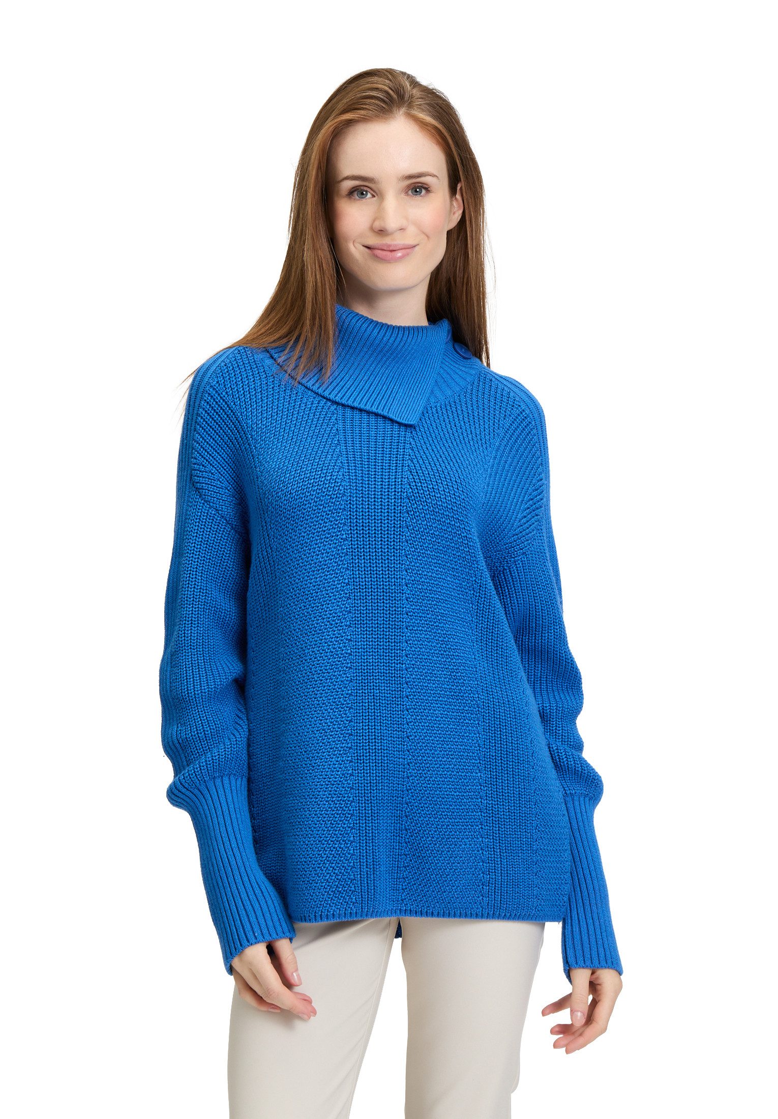 Betty Barclay Strickpullover Damen mit hohem Kragen (1-tlg) Kragen