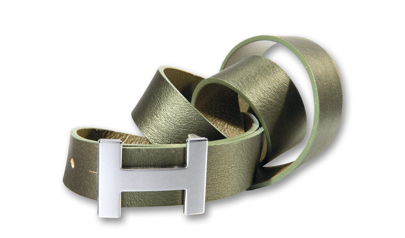 Silbergift Koppelgürtel Koppelgürtel aus seidig glänzendem Nappaleder
