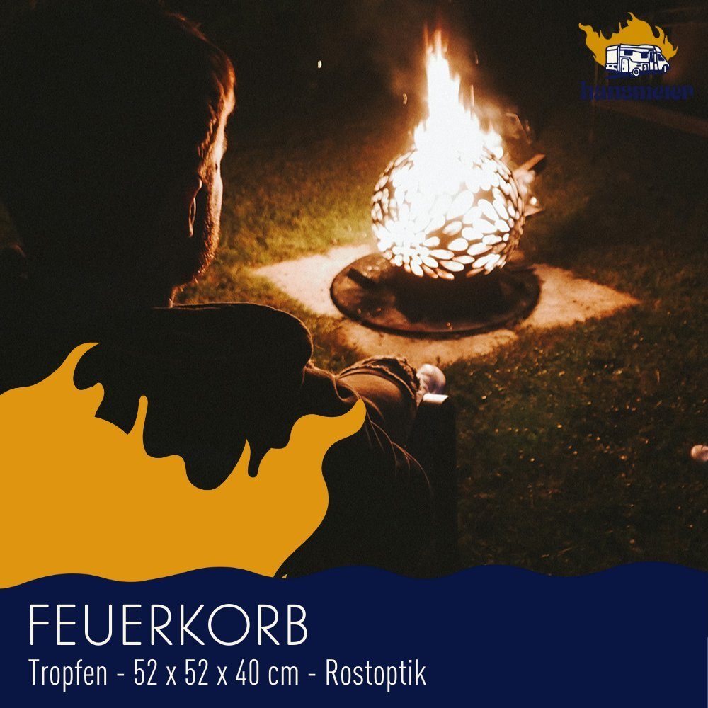 Hansmeier Feuerschale Feuerkorb Feuerschale, Feuerkugel abnehmbar, günstig online kaufen