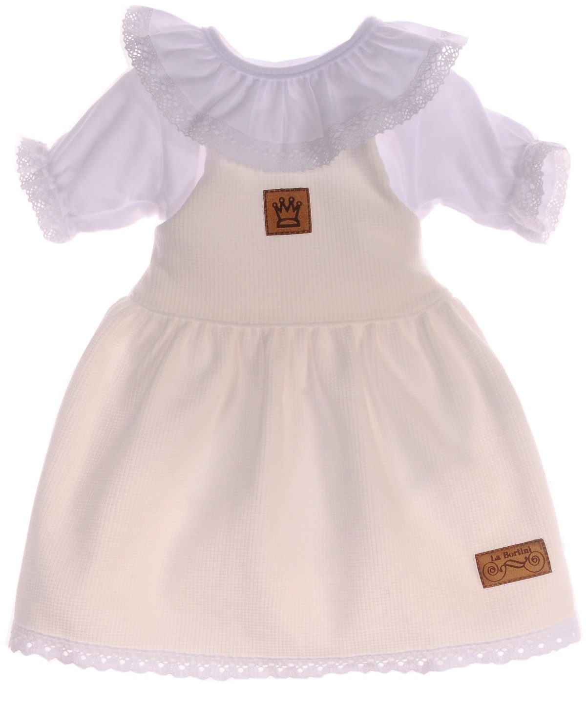 Body Trägerkleid Baby Kleid und Body Latzkleid Trägerrock Kurzarmbody