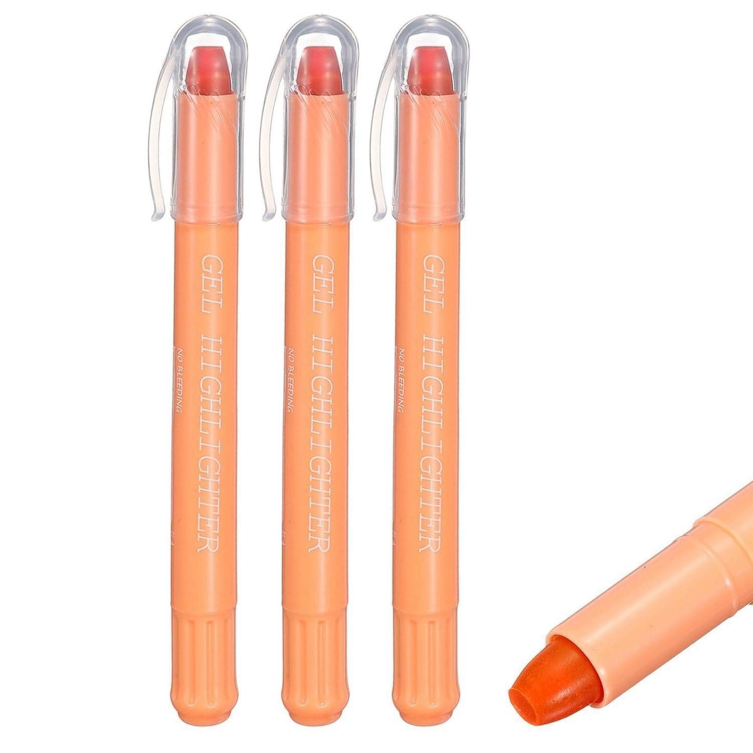 LuxusKollektion Wachsmalstift Gel Textmarker 3er Pack Neon Wachsstift durchdrückfest