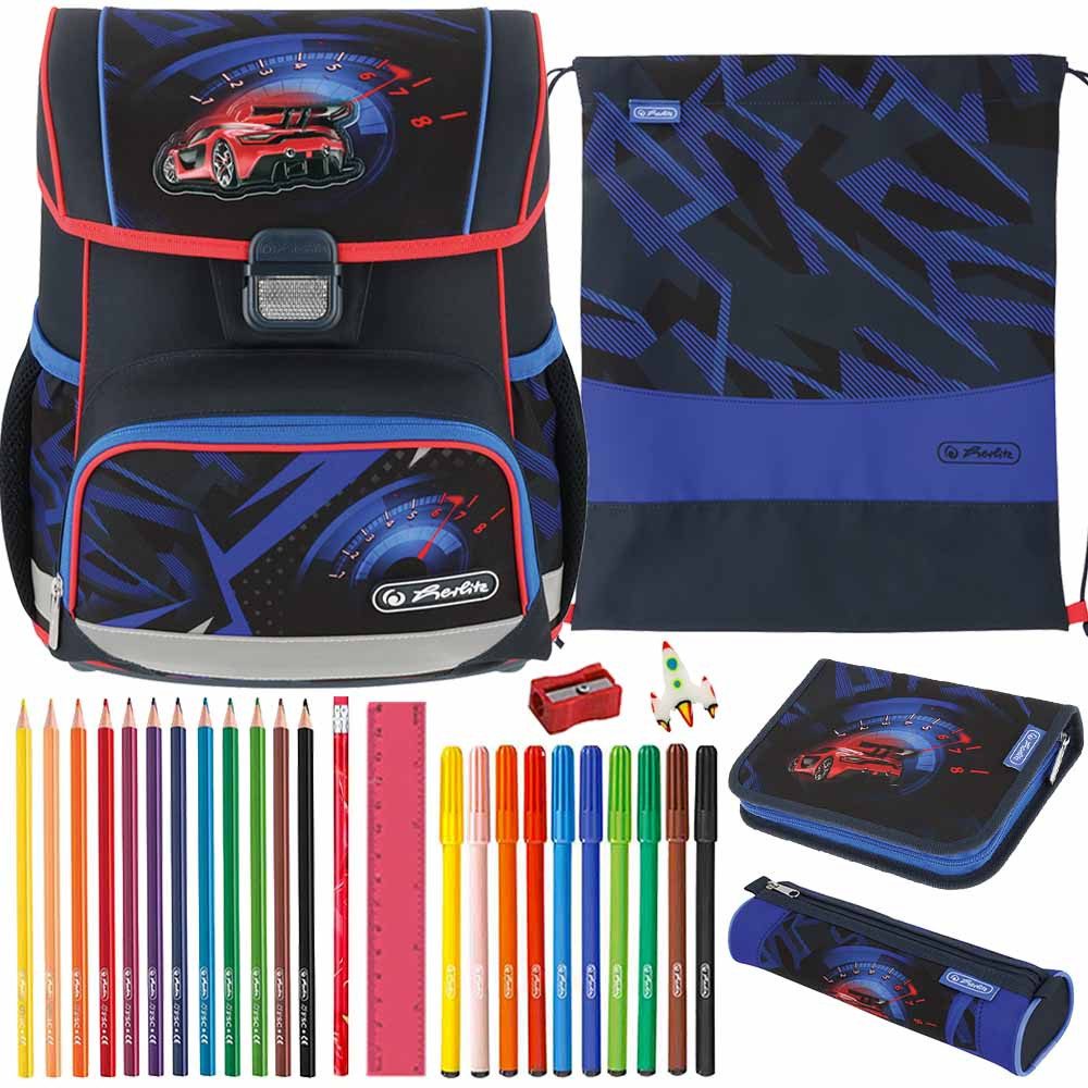 Herlitz Ранцы Set Loop Plus 10-teilig 2025 Jungen High Speed