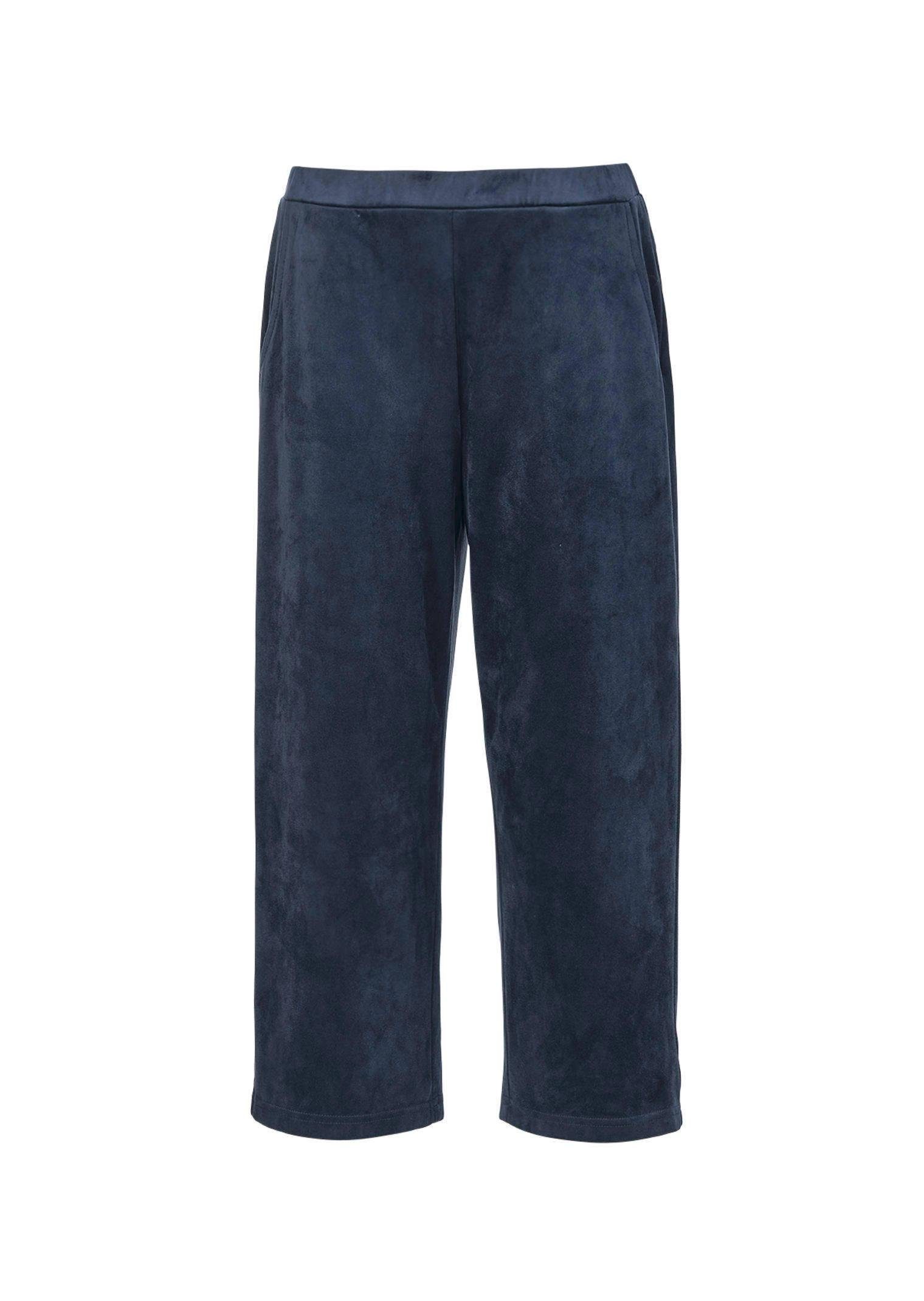 GOLDNER 7/8-Caprijeans Kurzgröße: Culotte in Velourslederoptik günstig online kaufen