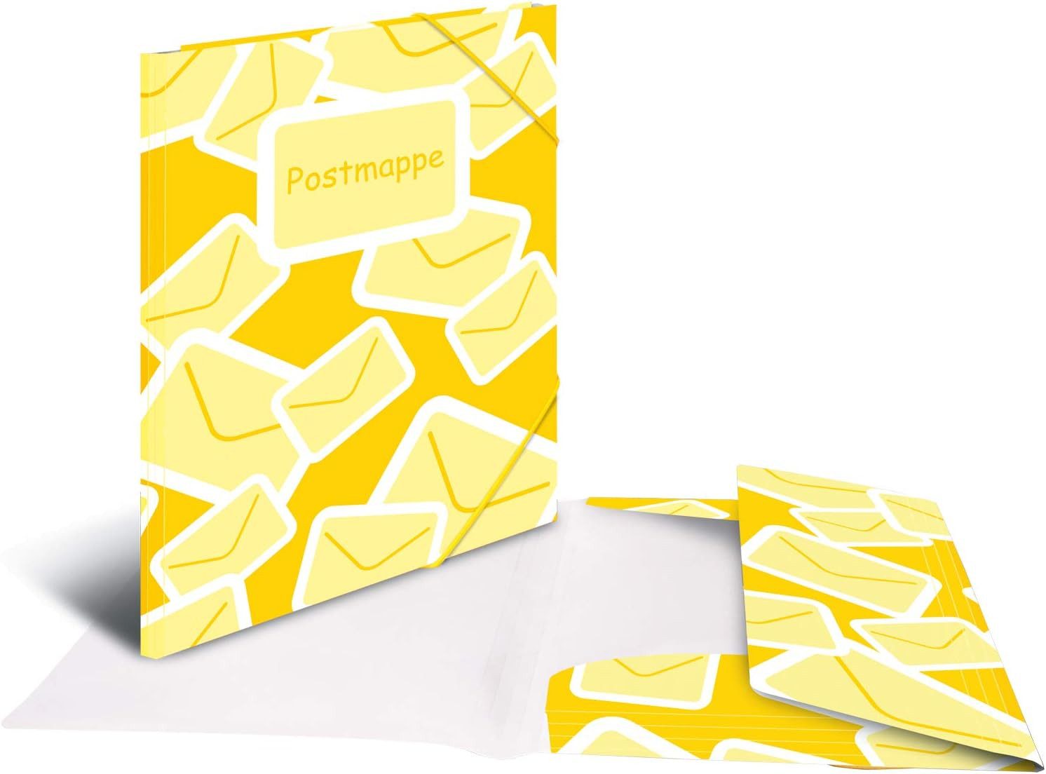 HERMA Organisationsmappe HERMA Postmappe mit Gummizug, DIN A4, PP, gelb