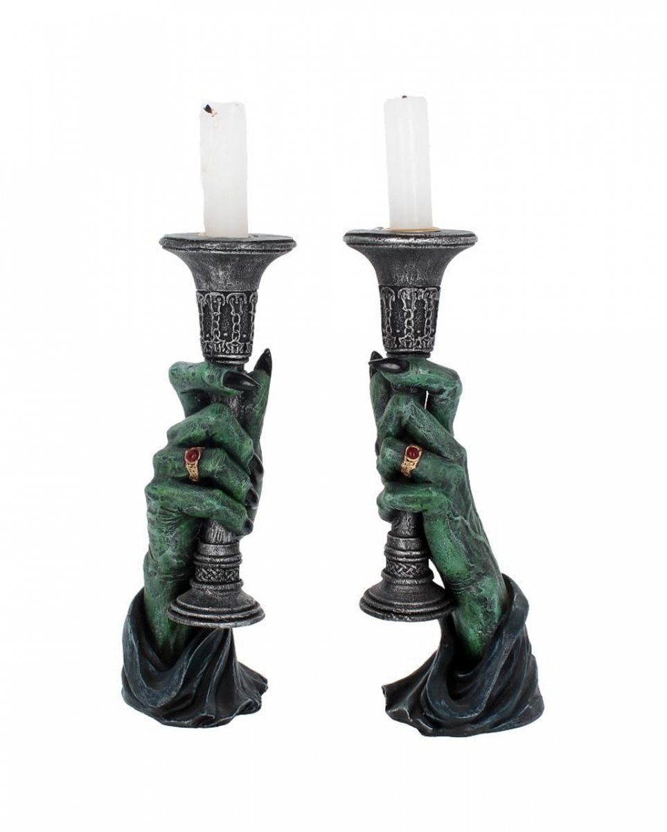Horror-Shop Dekofigur Gothic Vampir Kerzenständer als Tischdekoration