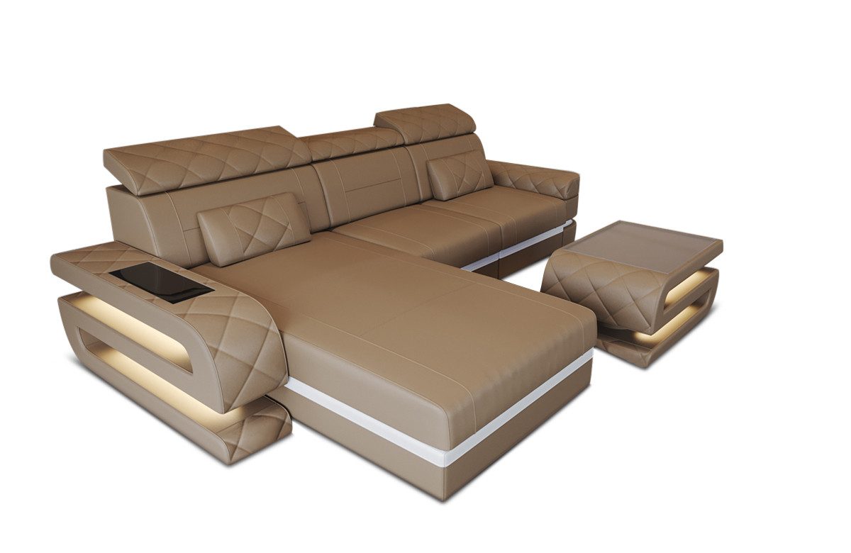 Sofa Dreams Ecksofa Ledersofa Bologna L günstig online kaufen