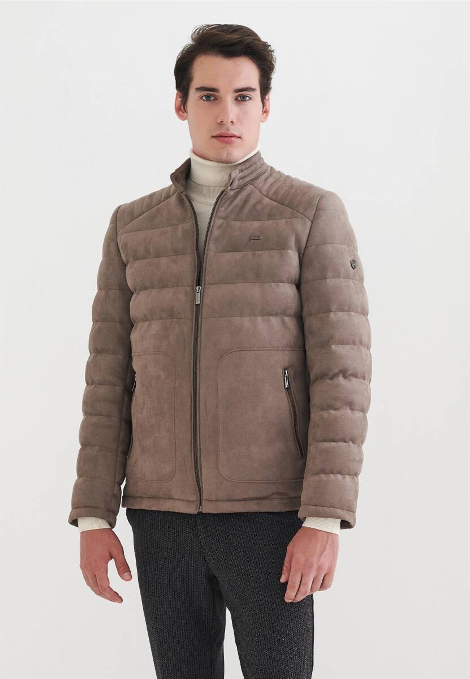 Pierre Cardin Outdoorjacke Classic mit Stehkragen und Front-Reißverschluss