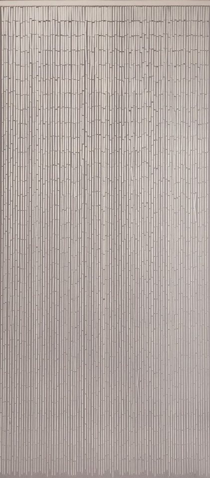 CONACORD Türvorhang Decona Dekovorhang weiß, Hakenaufhängung, halbtransparent, 90 x 200 cm, Bambus - blickdicht dank hoher Stranganzahl