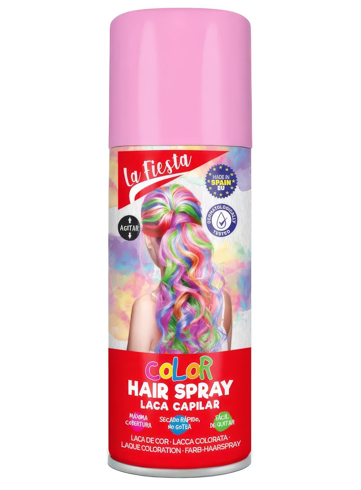 Metamorph Theaterschminke Haarspray - Haarfarbe pink - Karneval Fasching, Farbe in die Haare sprühen & fertig!