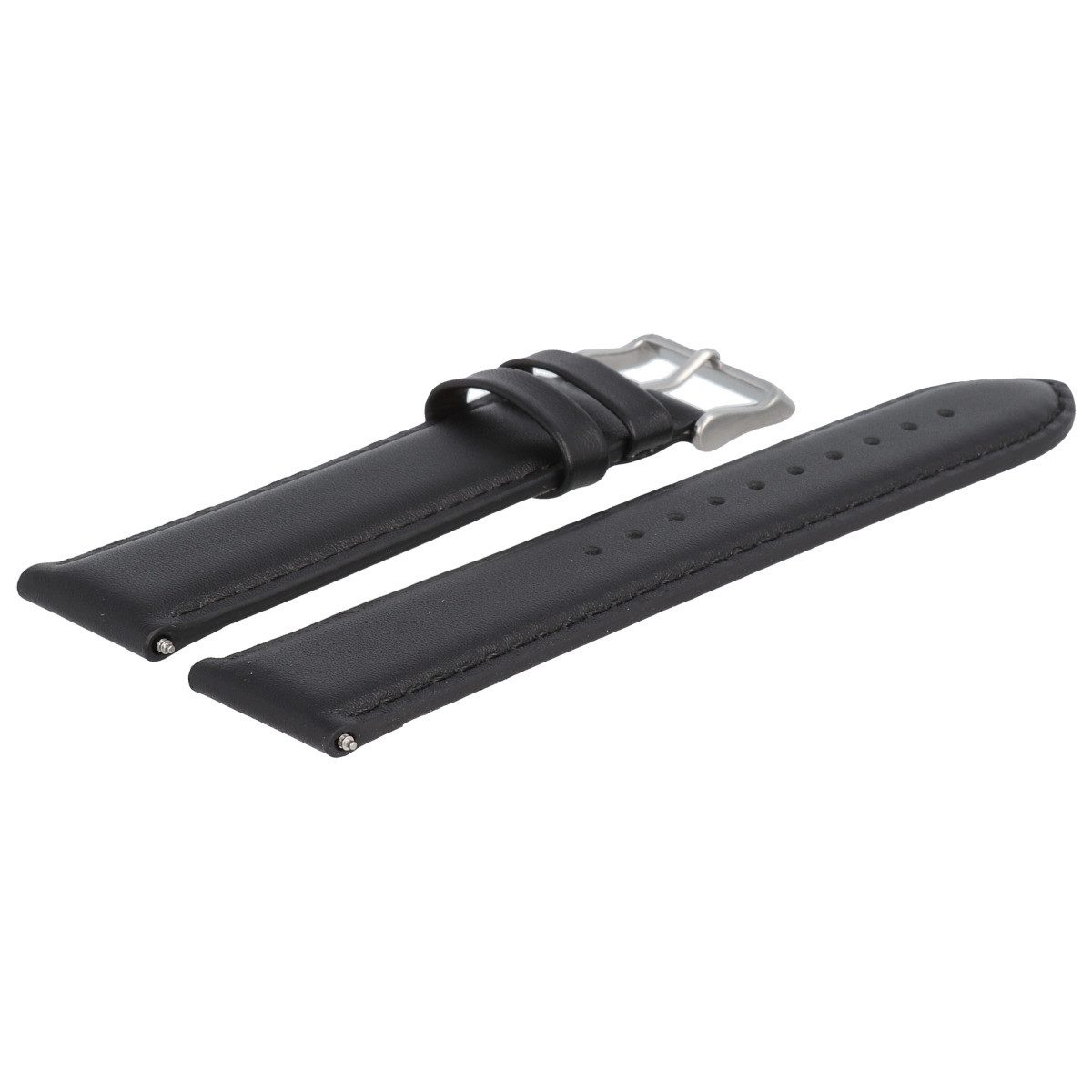 Victorinox Uhrenarmband 21mm Leder Schwarz 5769