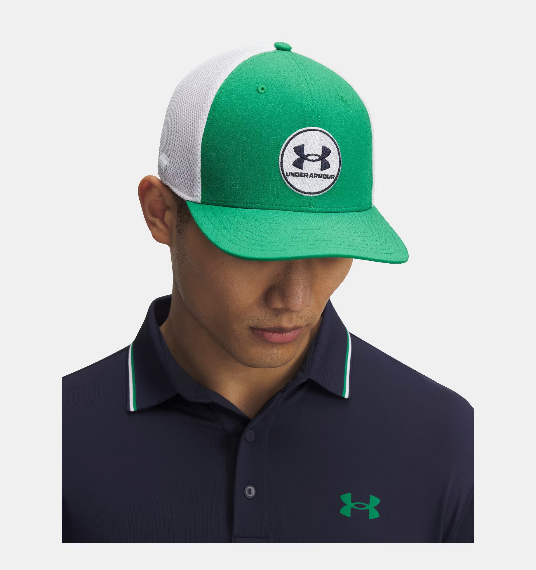 Under Armour® Baseball Cap Under Armour Golf Cap Iso-Chill Drive Grün/Weiß Herren
