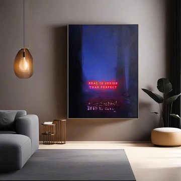 DOTCOMCANVAS® Leinwandbild A Perfect Lie, Leinwandbild Motivation Landschaftsbild AI KI generiert Wandbild