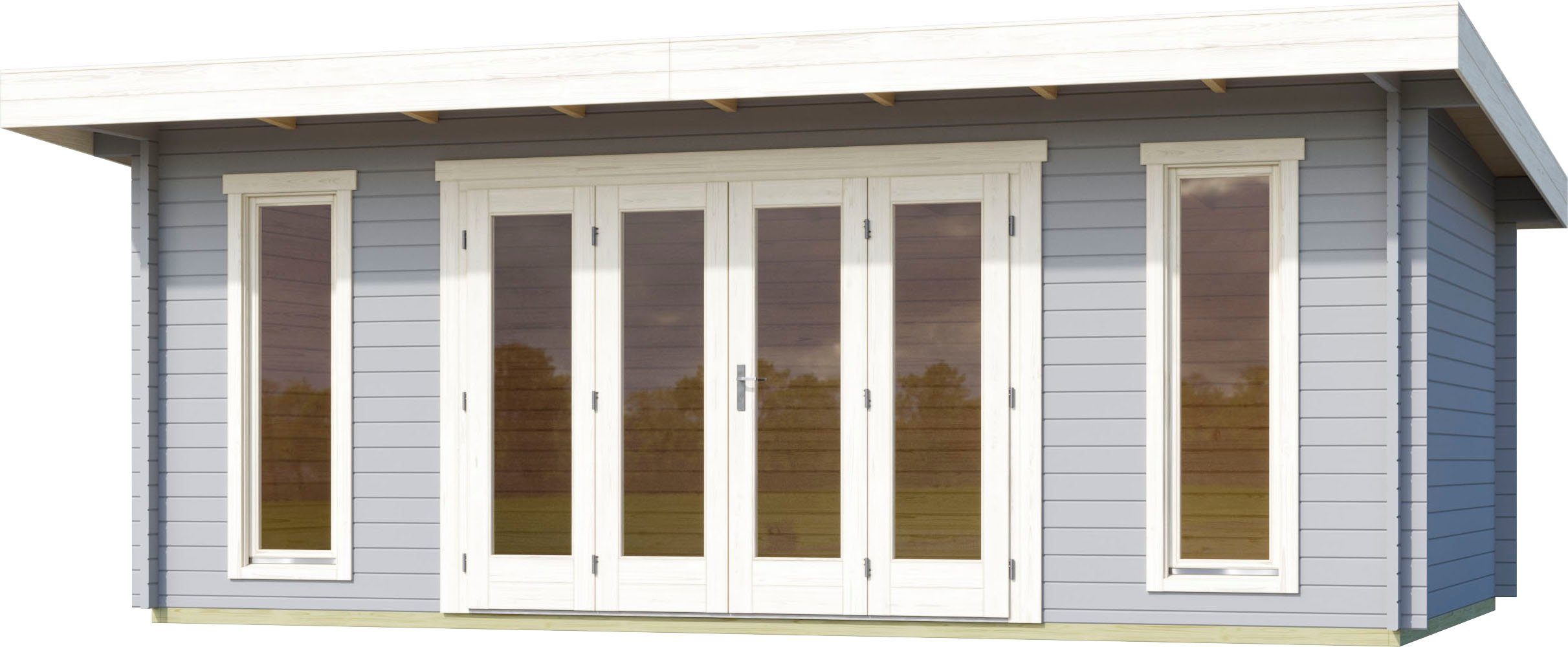 LASITA MAJA Gartenhaus SUSSEX, BxT: 630x470 cm, (Set, inkl. Fussbodenbretter zum verlegen)