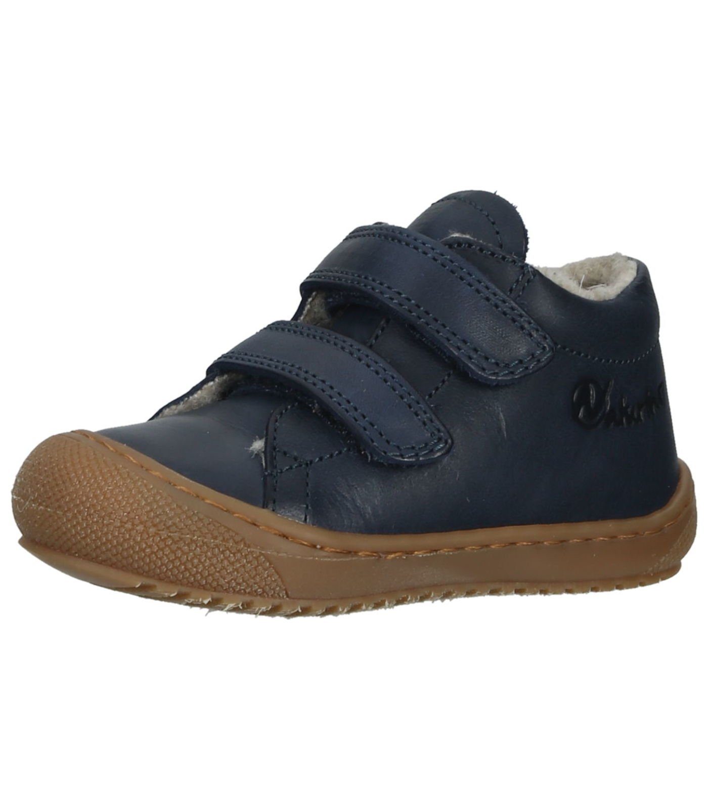 Leder Lauflernschuh Blau Sneaker Naturino