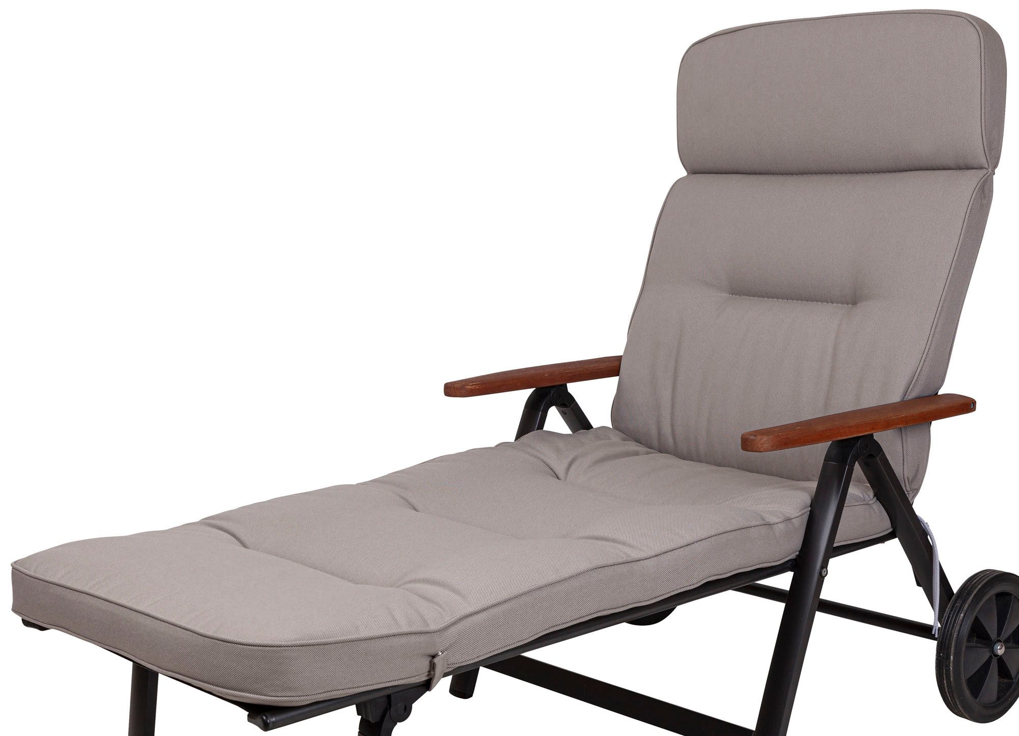 KETTtex Liegenauflage Rollliege Alicante 2314 extrabreit hellgrau 200x65x9cm wasserabweisend, (1 St)