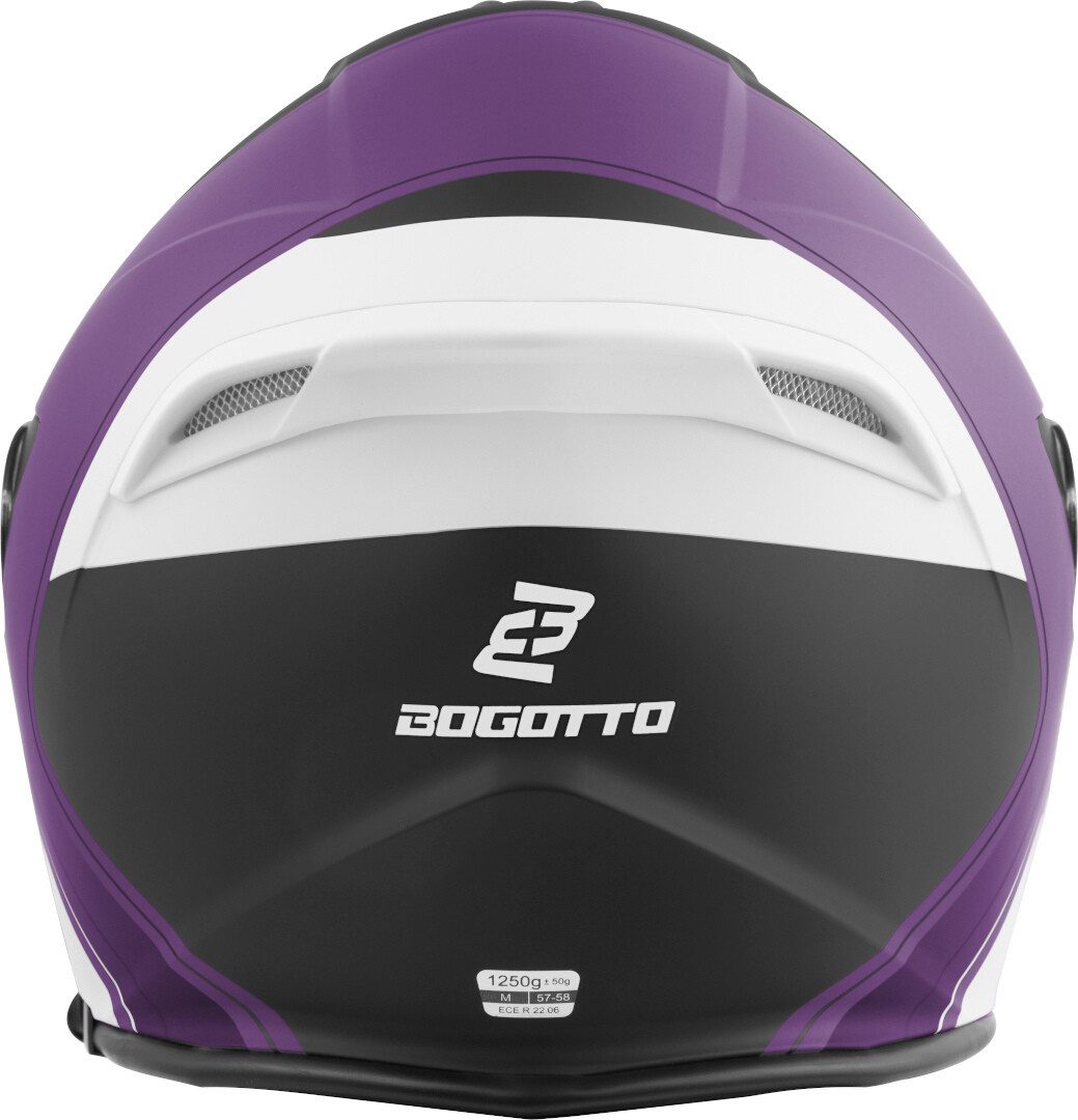 Bogotto Motorradhelm H586 City-B Jethelm, herausnehmbares Innenfutter,integriertes Sonnenvisier