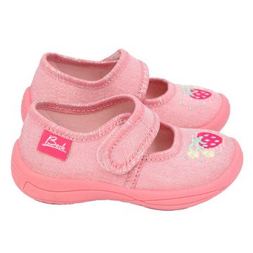 Beck Kleinkind Hausschuhe Little Strawberry Hausschuh (atmungsaktive, leichte, flexible Schuhe, für Kita, Kindergarten, Zuhause) leichte, flexible Laufsohle, Obermaterial + Futter Baumwolle