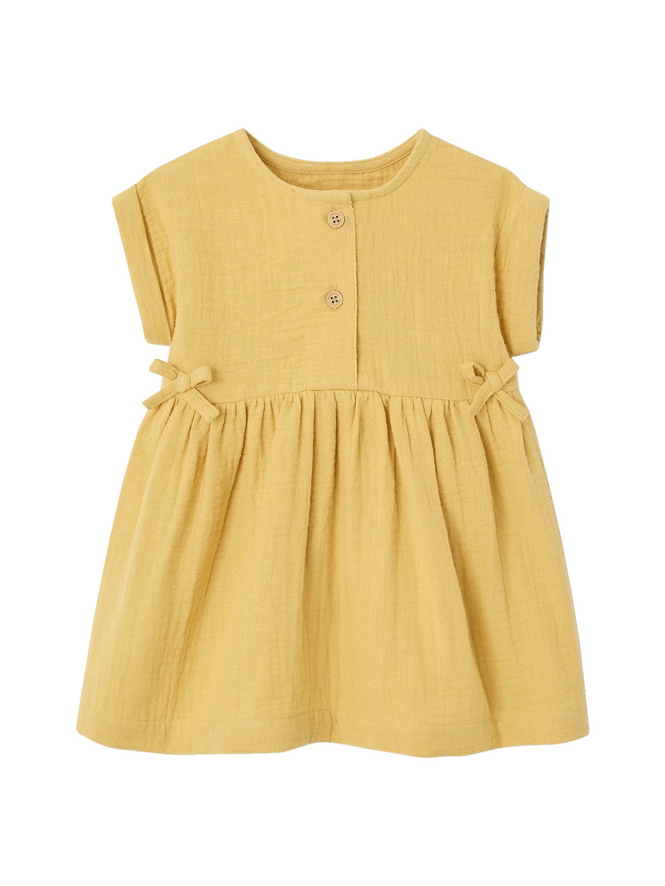 vertbaudet Minikleid Mädchen Baby Kleid, Musselin