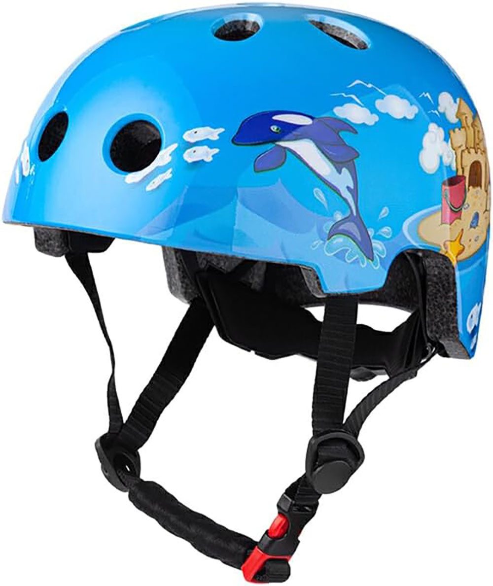 CoolBlauza Kinderfahrradhelm Kinderhelm, einteiliger Skateboarding-Helm (1-tlg., Leichter und atmungsaktiver Helm), Macht das Fahren sicher und modisch