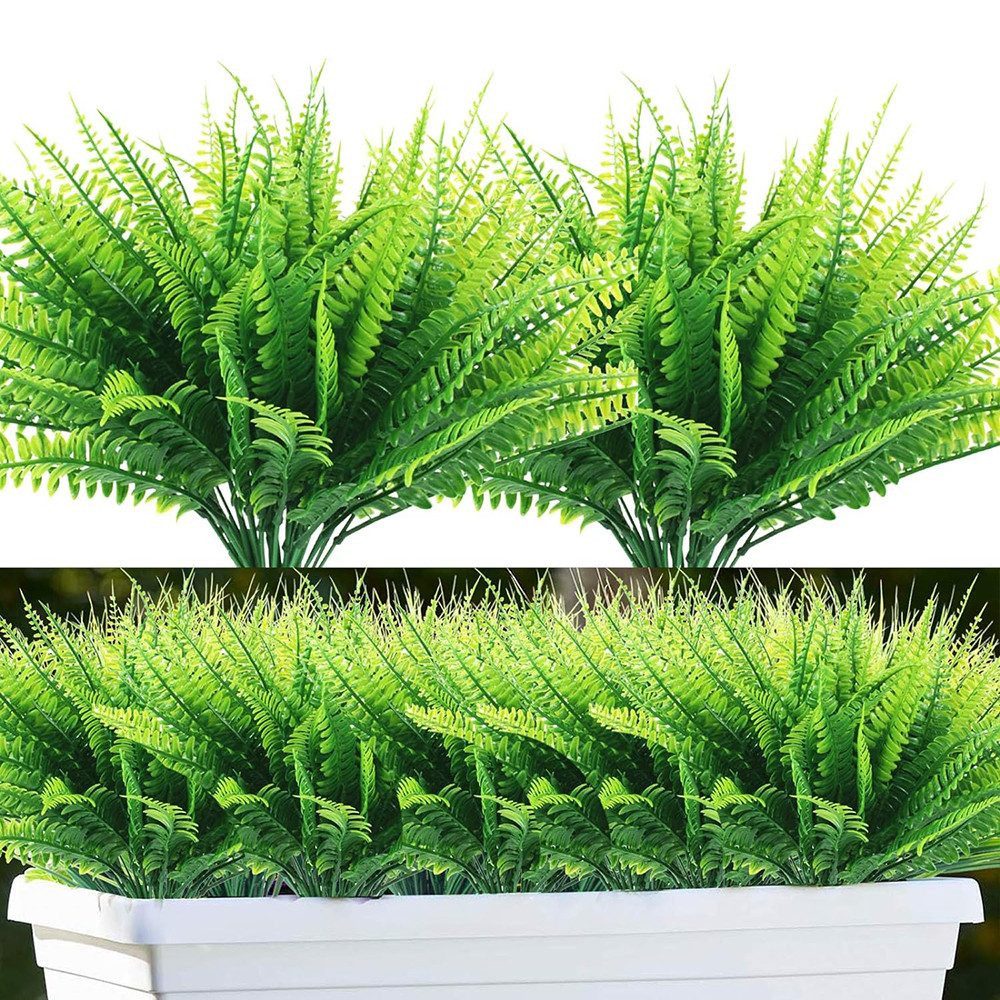 Kunstblumenstrauß Outdoor Künstliche Pflanzen Boston Farn Wetterfeste Balko günstig online kaufen