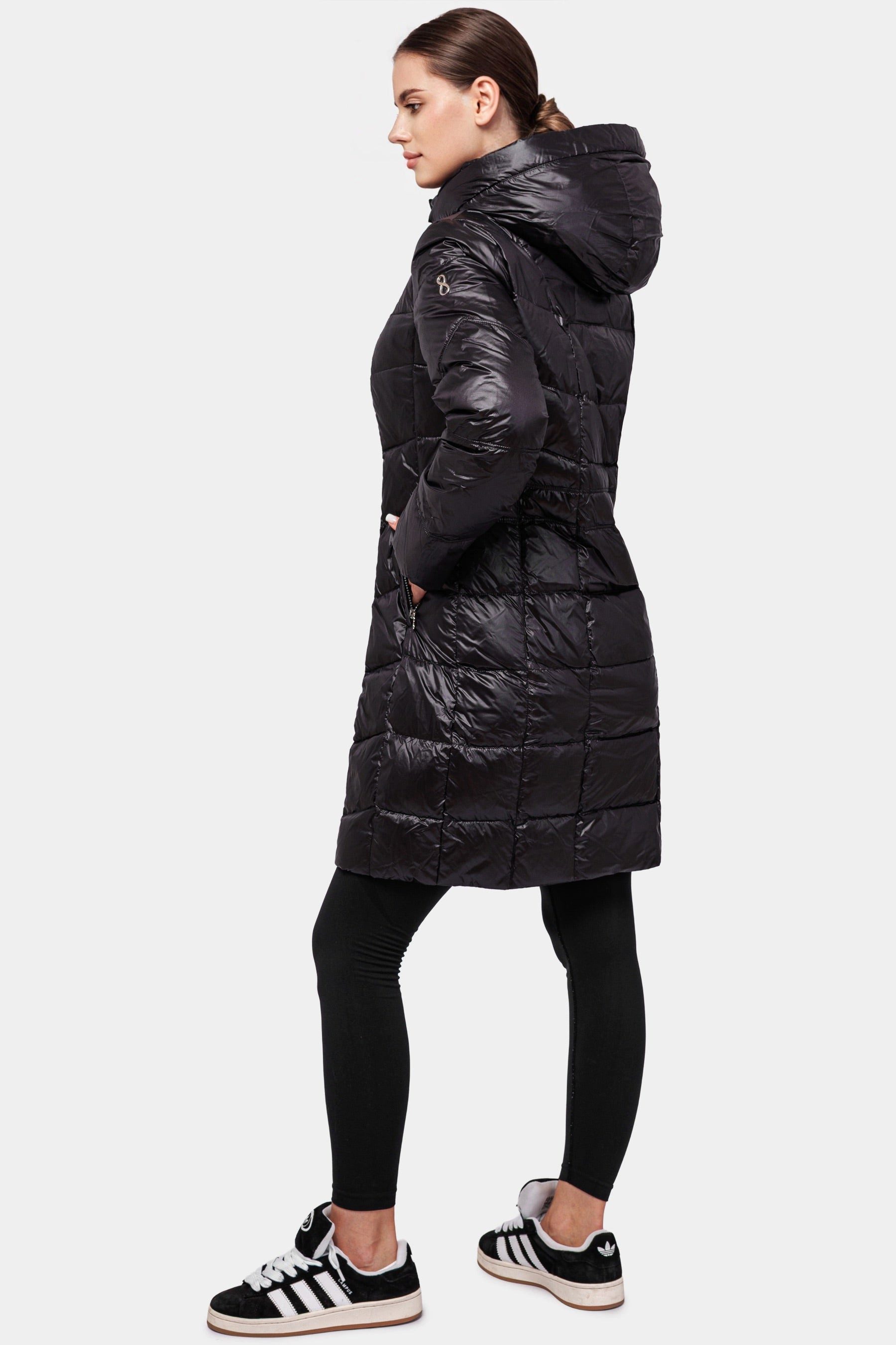 Travel 8 Daunenmantel Taillierte Damen Daunenjacke mit abnehmbarer Kapuze S günstig online kaufen