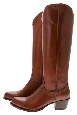 Sendra Boots 17384 Braun Stiefel Rahmengenähte Damen Lederstiefel