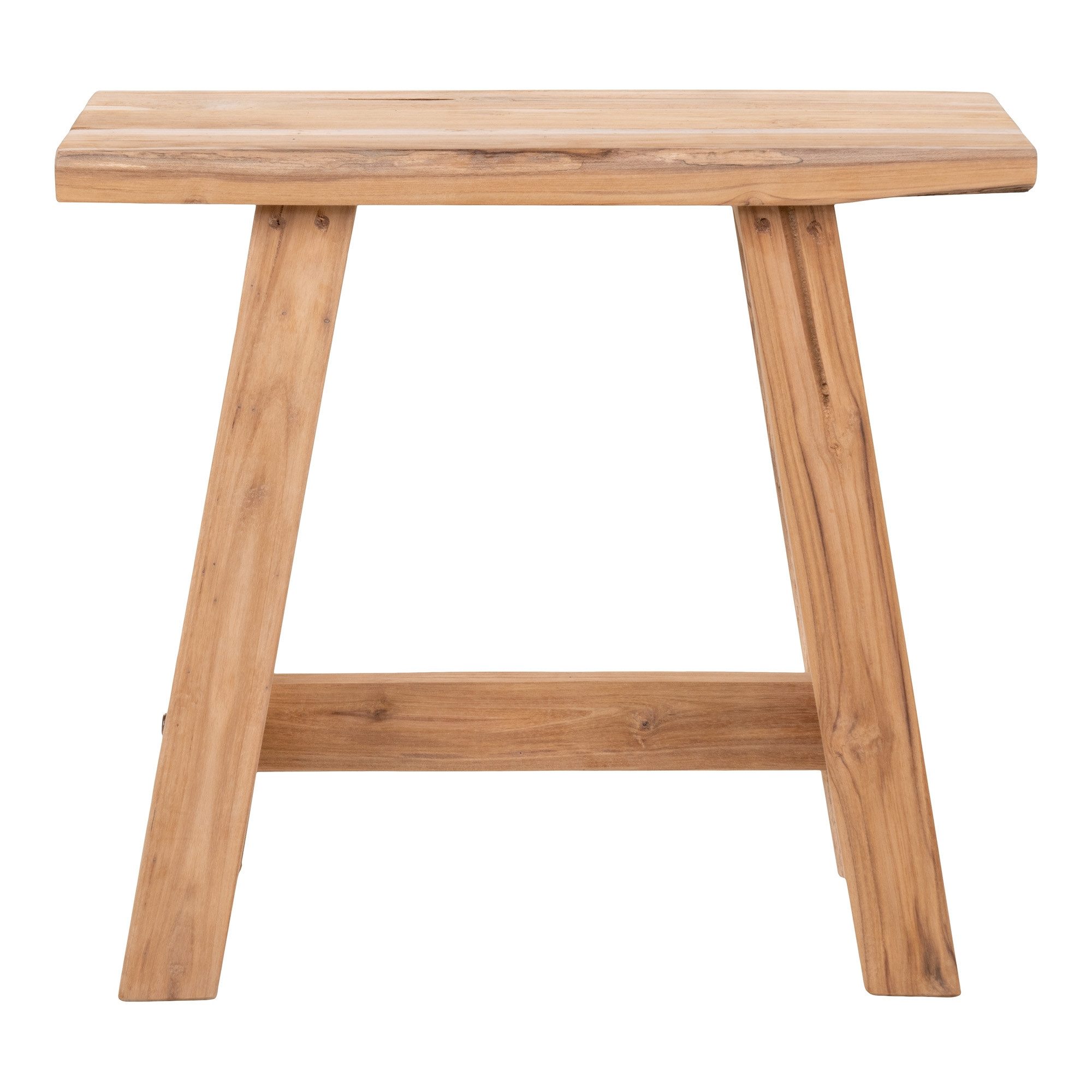 House Nordic Hocker in Natur, Teak - 50x45x25cm (BxHxT)
