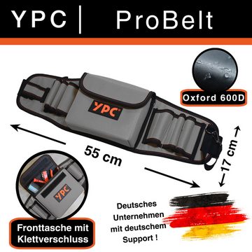 YPC Werkzeugtasche "ProBelt" Werkzeuggürtel 58x16cm, 130cm gesamt, reißfest, robust, wasserabweisend, praktisch, modern
