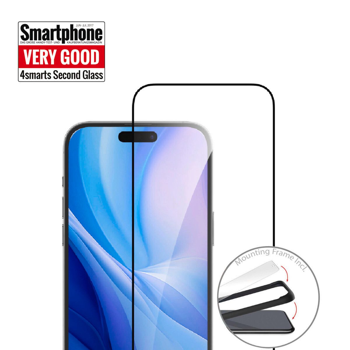 4smarts Displayschutzfolie Second Glass für Apple iPhone 16 Pro