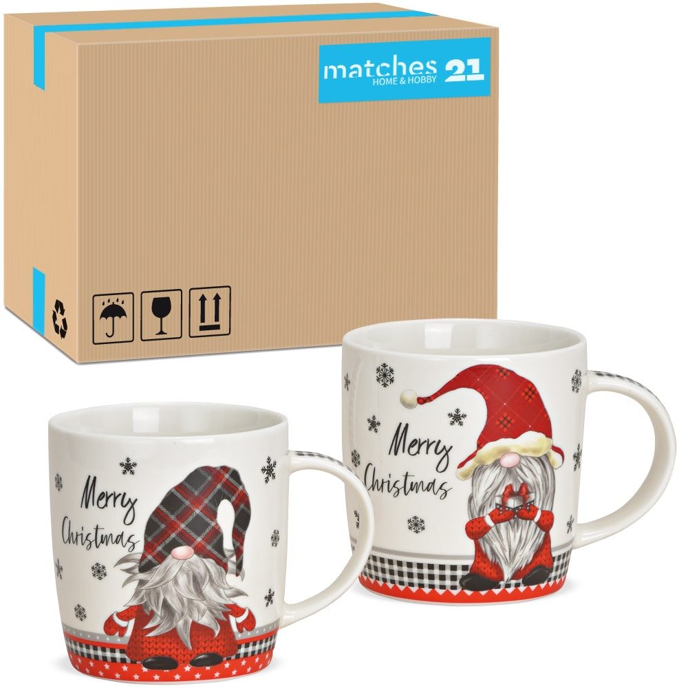 Tasse Weihnachtstassen 36er Set mit Spruch Merry Christmas Wichtel