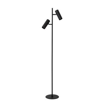 click-licht Stehlampe Stehleuchte Clubs in Schwarz GU10 2-flammig, keine Angabe, Leuchtmittel enthalten: Nein, warmweiss, Stehlampe, Standlampe