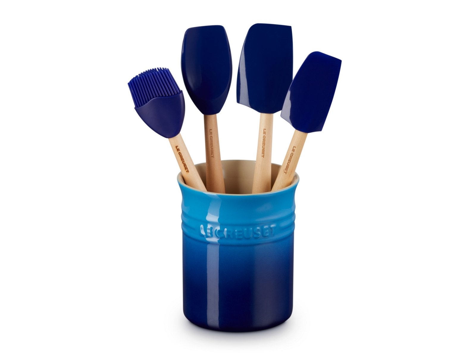 LE CREUSET Küchenspachtel Craft Kochkelle azure Set 5tlg