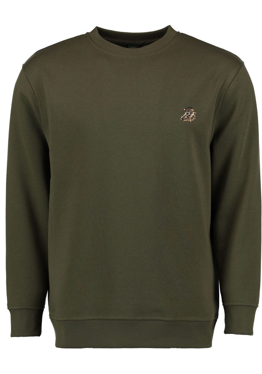 OS Trachten Sweatshirt Memvu Jagdsweatshirt mit Wildsau-Stickerei auf der B günstig online kaufen