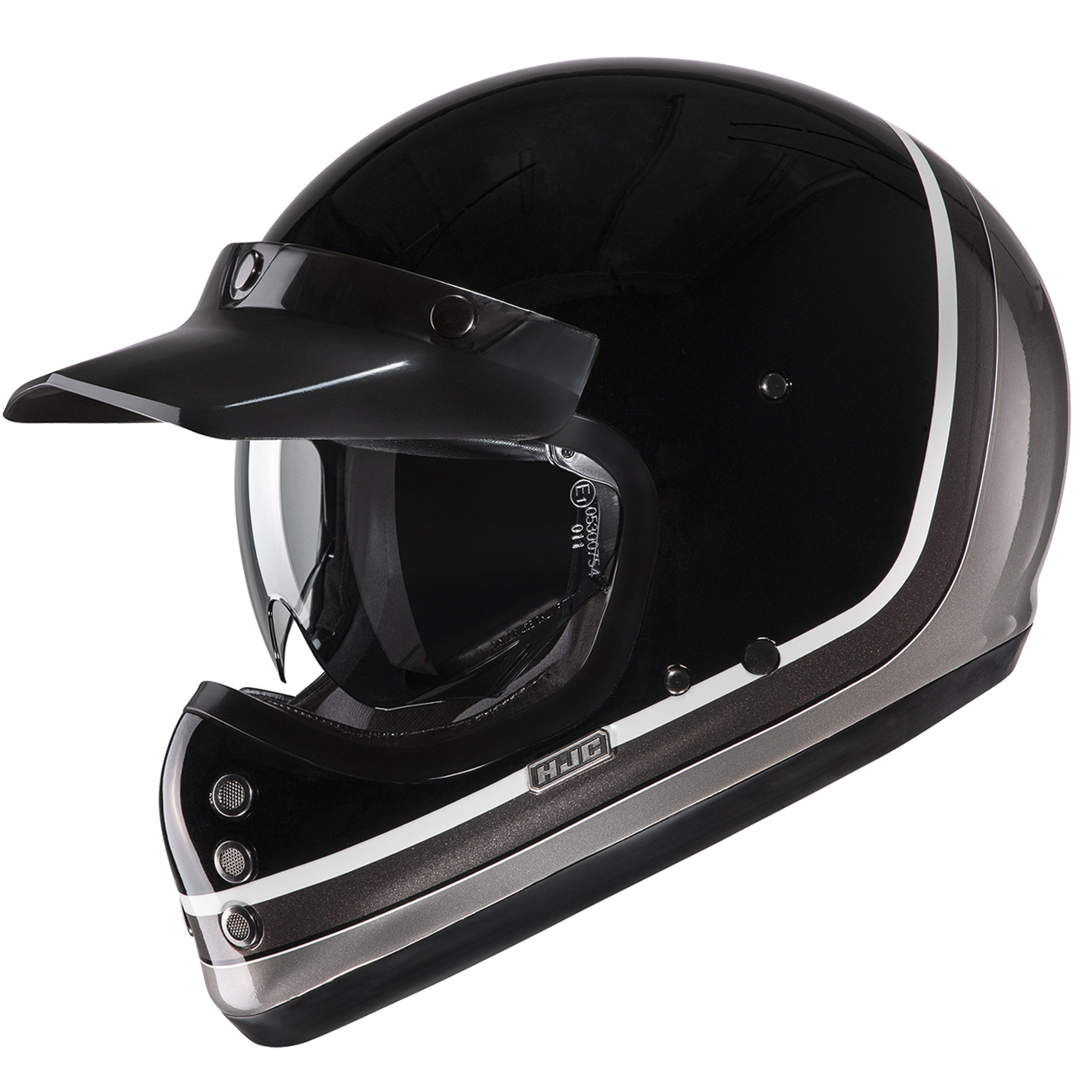 HJC Motorradhelm HJC V60 Scoby Schwarz-Grau (MC5) XXL